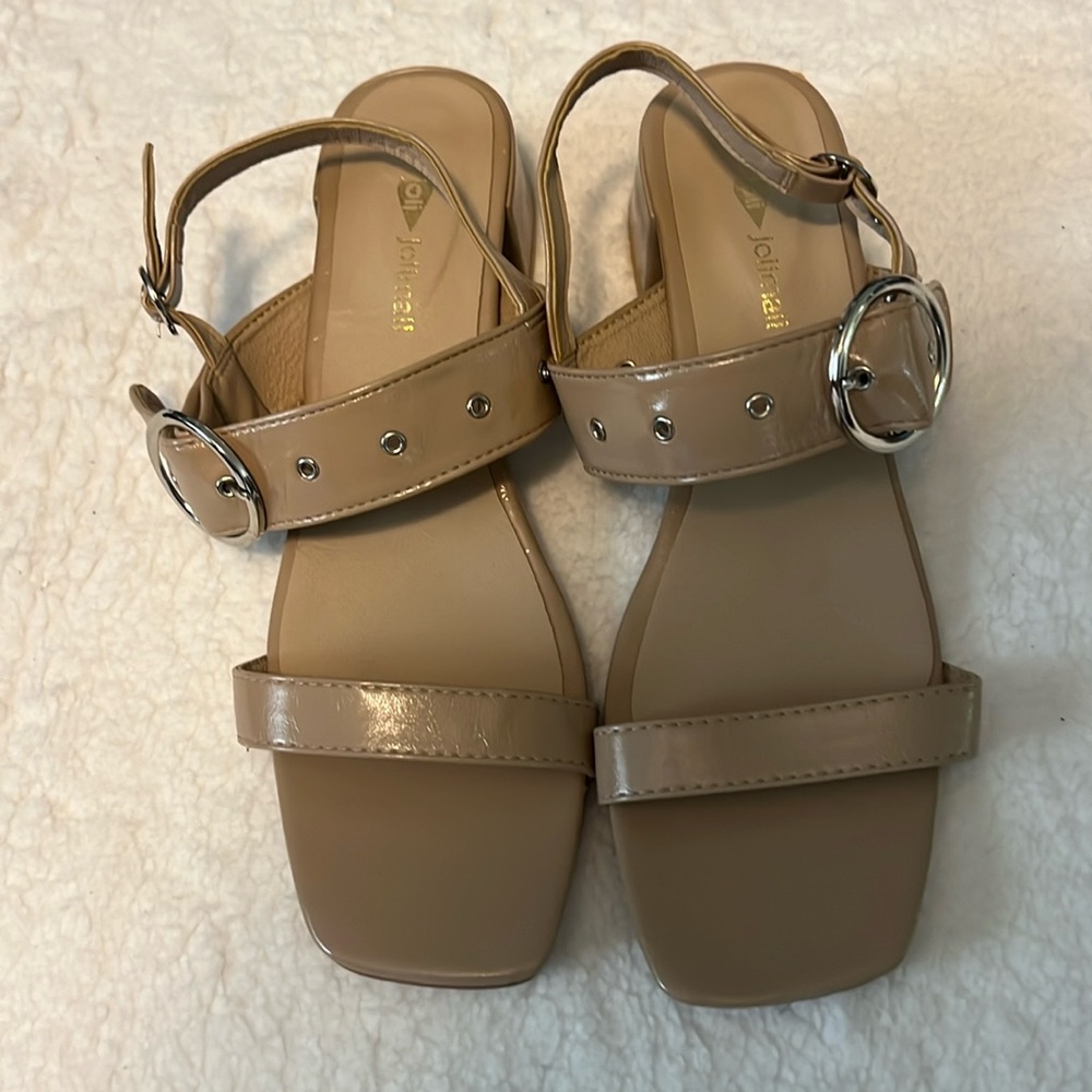 Jolimall heels, tan color size 10